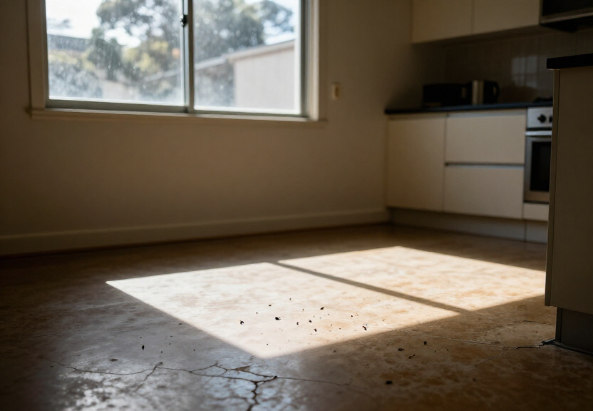 Cockroach problem in a Westmead restaurant kitchen before treatment